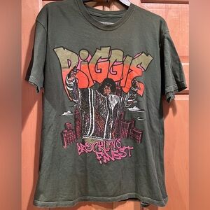 The Notorious B.I.G. Biggie Brooklyn’s Finest Men’s XL Army Green Cotton Tee